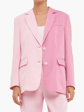 Endless Rose Two-Tone Light Pink and Medium Pink Blazer